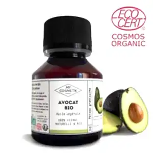 huile vegetale d'avocat bio - My Cosmetik